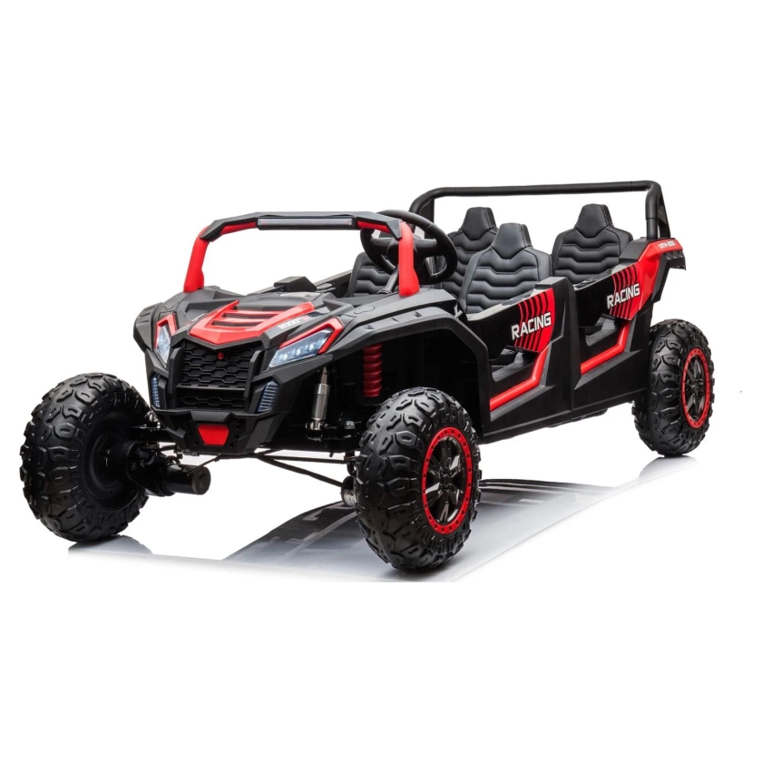 212 Main A033RED 4 x 4 in. 24V Freddo Dune Buggy 4 Seater Big Ride On Toy Car, Red