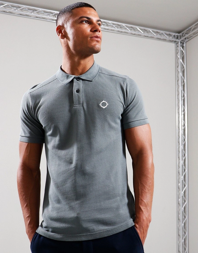 MA.Strum Pique Polo Shirt Sedona Grey