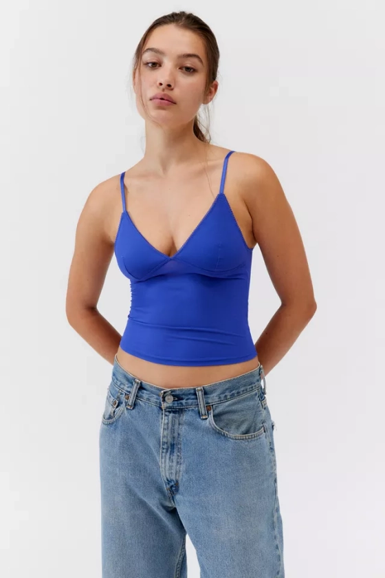 Out From Under Je T'aime Mesh Cropped Cami