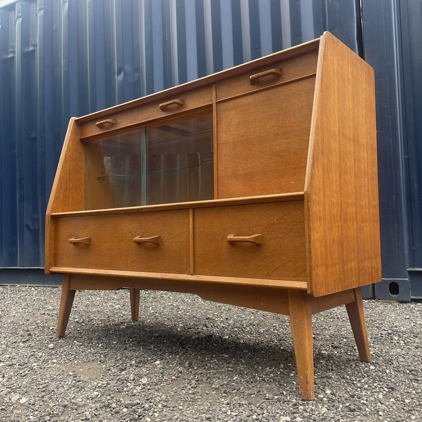 Stunning Teak G-PLAN Mid Century Sideboard Unit, Highboard With Drawers Cupboard