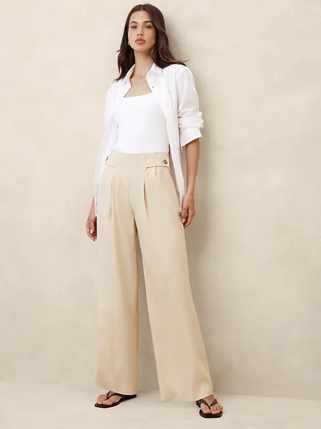 Tencel&#153 Pleated Pant