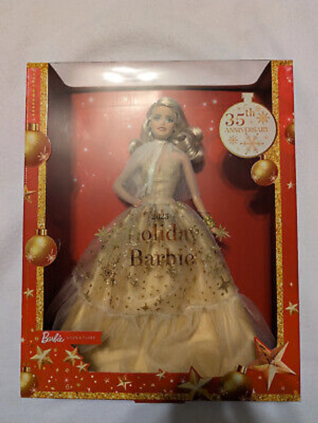 🔥 2023 Holiday Barbie Doll Seasonal Collector Gift Golden Gown and Blond Hair | eBay