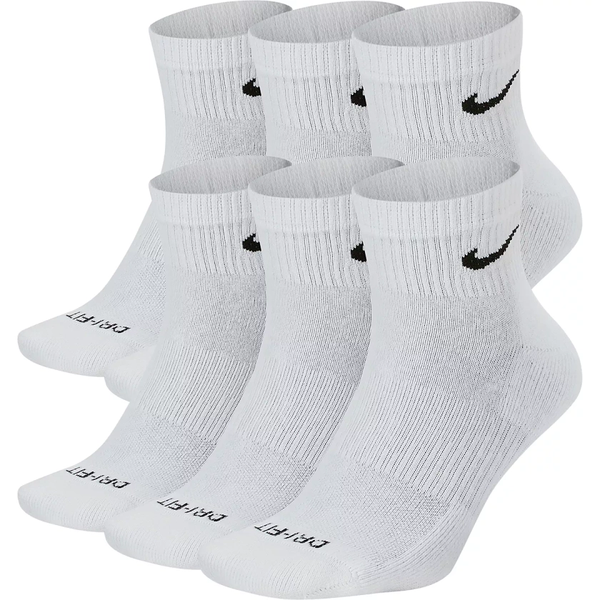 Nike Men's Everyday Plus Cushion Dri-FIT Training Ankle Socks 6 Pack | Academy