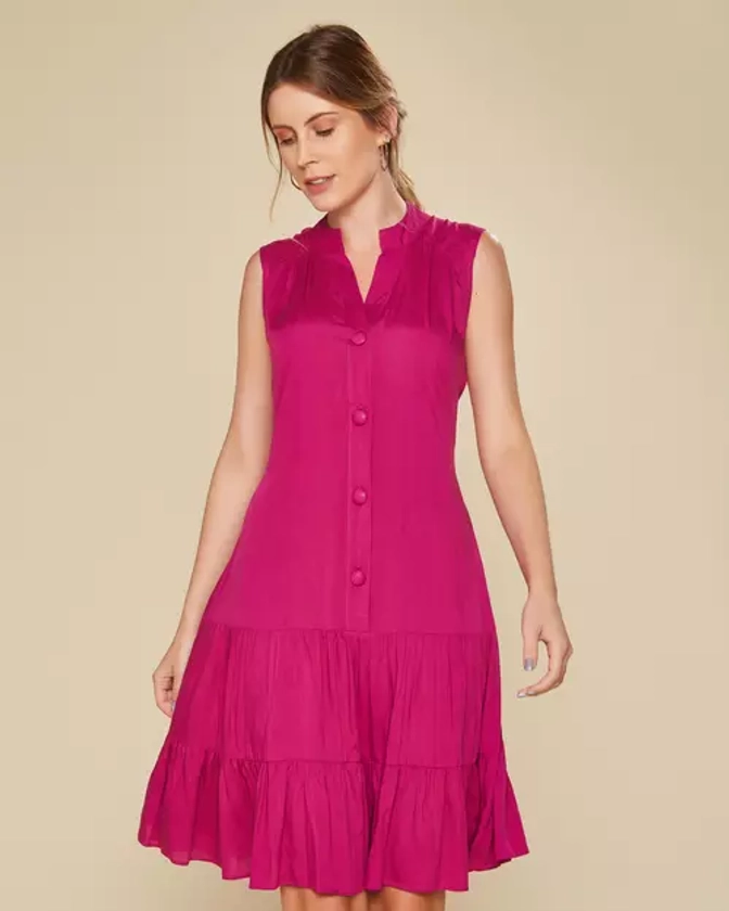 Comprar Vestido Antonella Pink - R$79,90 - Shop Della