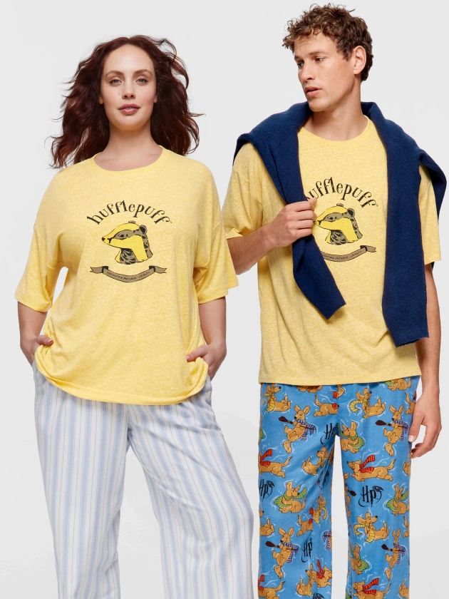 Harry Potter Hufflepuff Tee Yellow - Peter Alexander Online