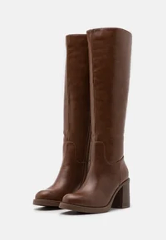 Anna Field Wide Fit Bottes à talons hauts - cognac - ZALANDO.FR