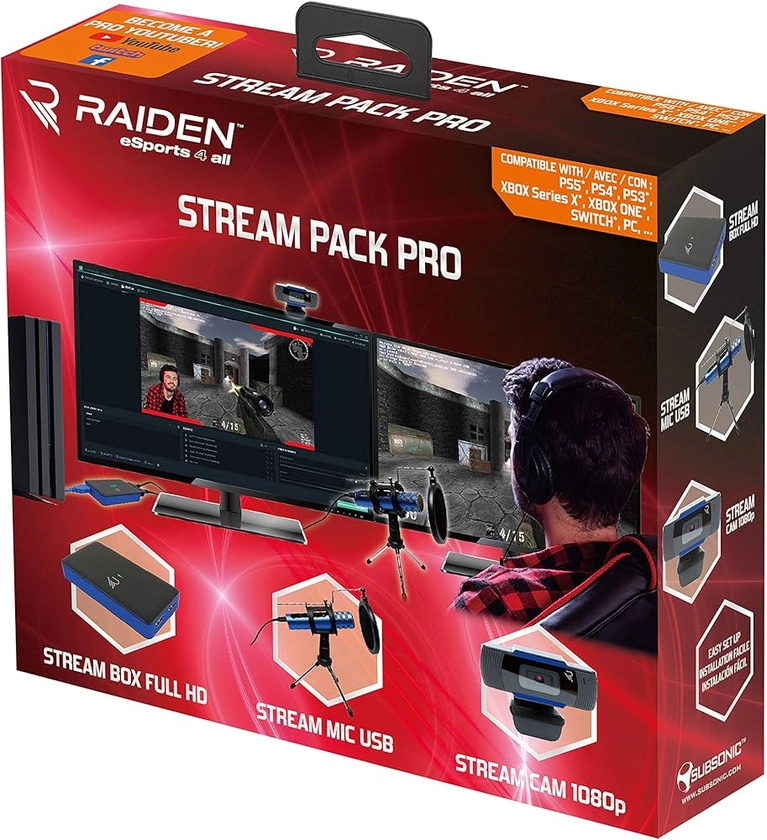 Subsonic - Pro Gaming - Stream Pack pour Youtubers USB