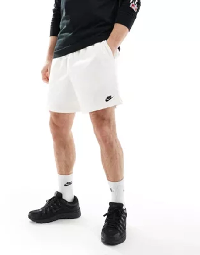 Nike - Club - Short molletonné - Blanc cassé