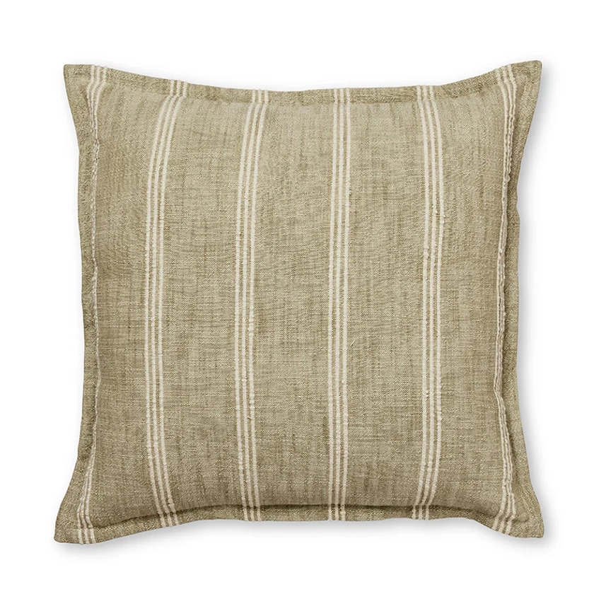 Munro Green Stripe Cushion
