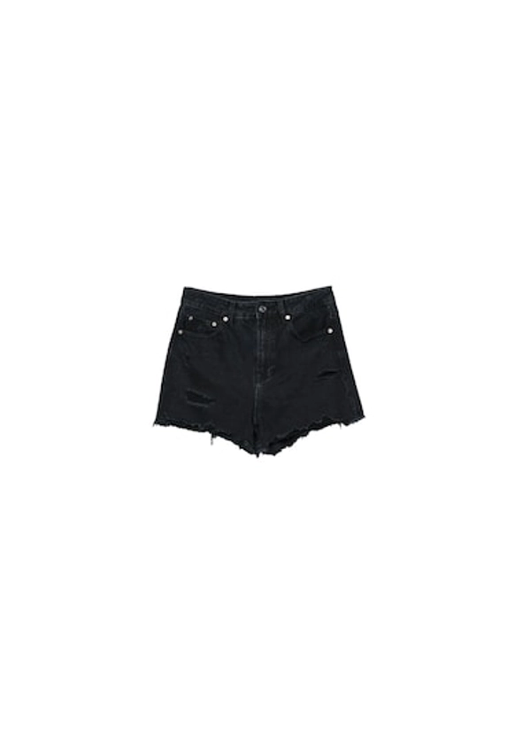 D75 Short en jean déchiré