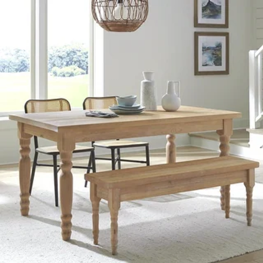 Grain Wood Furniture Valerie 63-inch Solid Wood Dining Table - Bed Bath & Beyond - 20603162