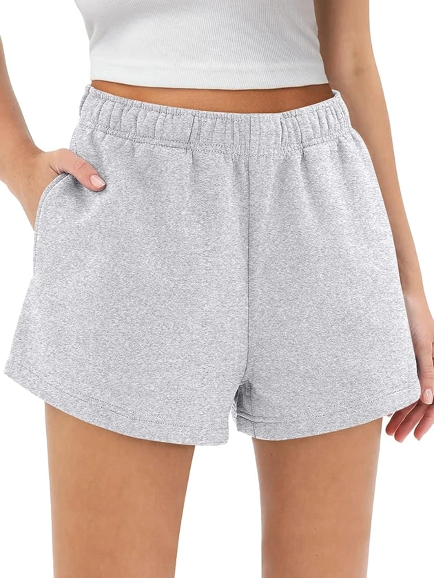 AUTOMET Womens Sweat Shorts Trendy Casual Athletic Shorts Running Summer Vacation Outfits Comfy 2024 Fashion Workout Clothing