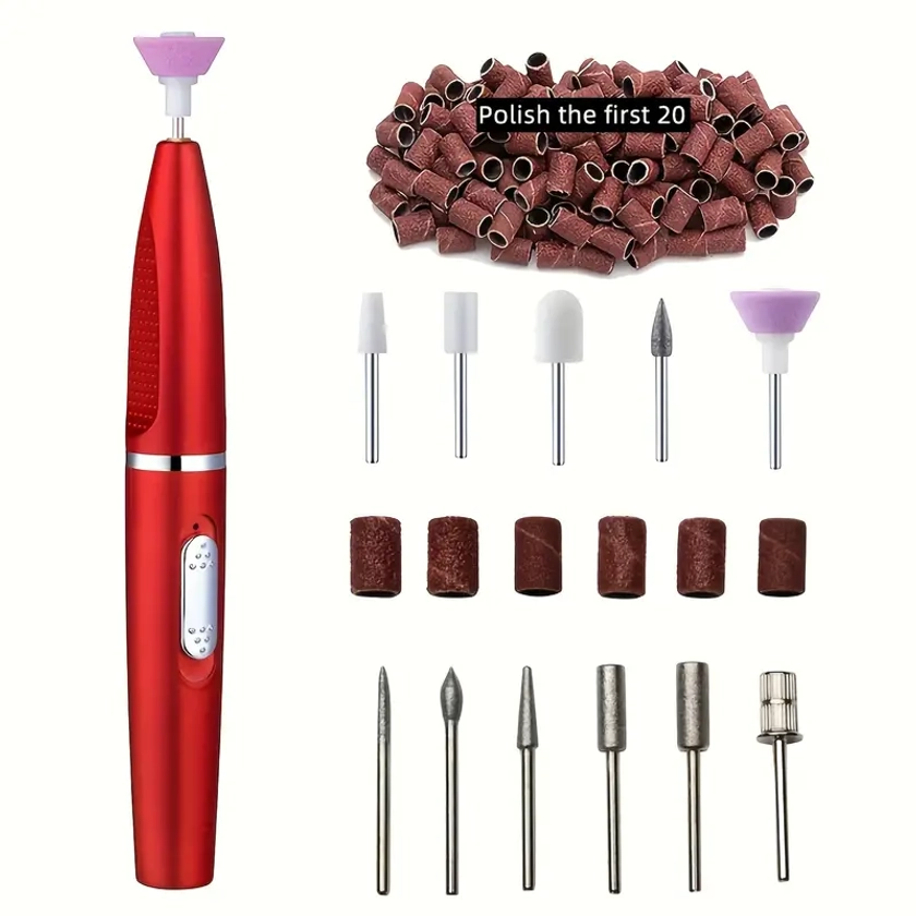 Electric Nail Drill Machine Set Nail File Drill Machine - Temu Australia