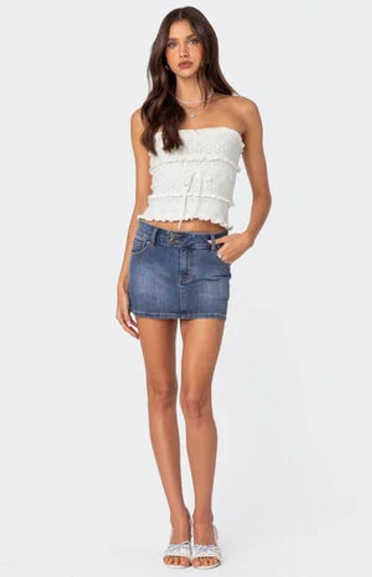 Edikted Eryn Denim Mini Skirt | PacSun