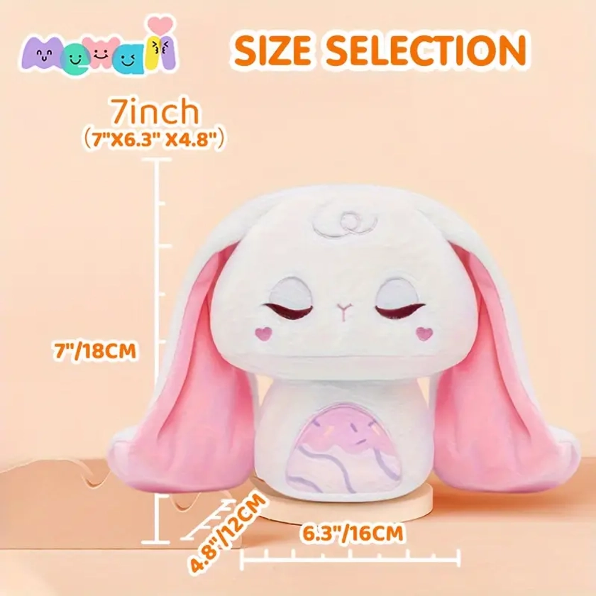 Mushroom Long Ears Easter Bunny Plush Body Pillow - Temu