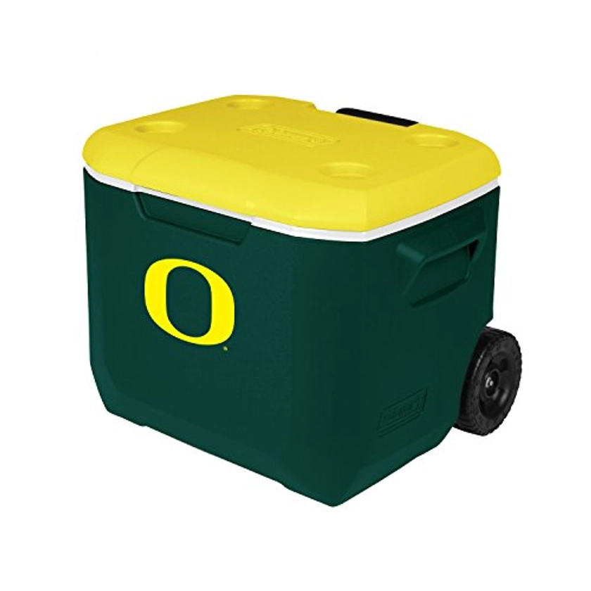 Coleman Company Oregon Ducks - University of Oregon Performance Cooler, 60 quart, Green/Yellow - 