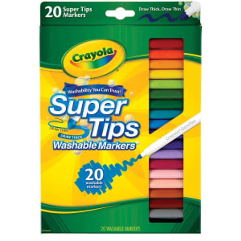 Crayola Pack of 20 Supertip Washable Markers
