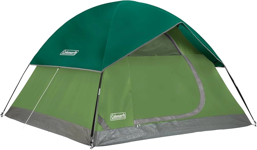 Coleman Sundome Camping Tent with Rainfly, 2/3/4/6 Person Tent Sets Up in 10 Mins, Weatherproof Tent for Camping, Festivals, Backyard, Sleepovers, & More