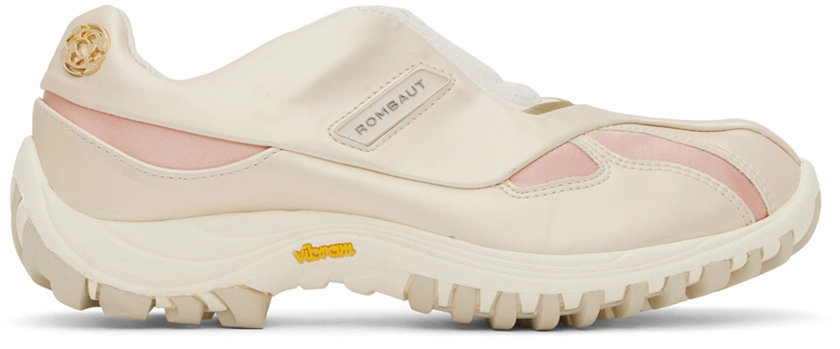 Beige & Pink Neo Sneakers