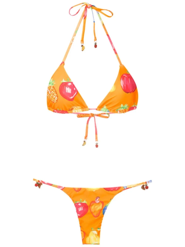 Amir Slama fruit-print two-piece Bikini Set - Farfetch