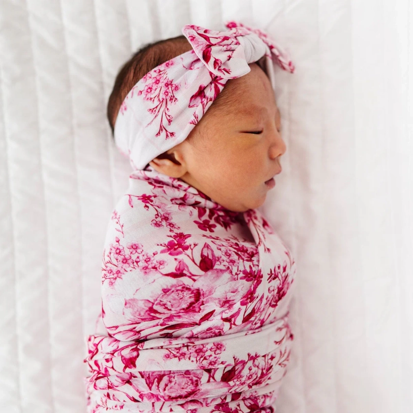 Petally Ever After Swaddle & Headwrap Set
