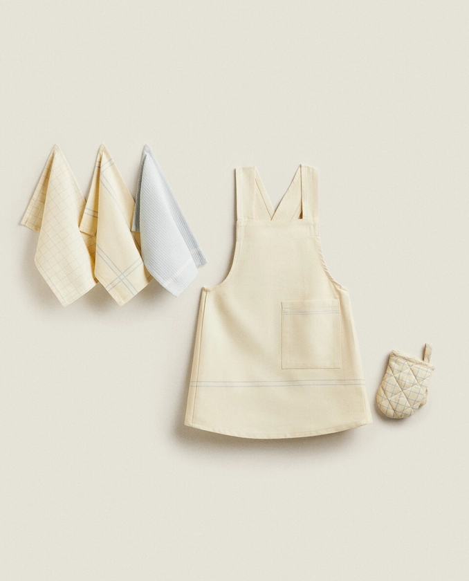 JOUET ENFANT ENSEMBLE LINGE DE CUISINE