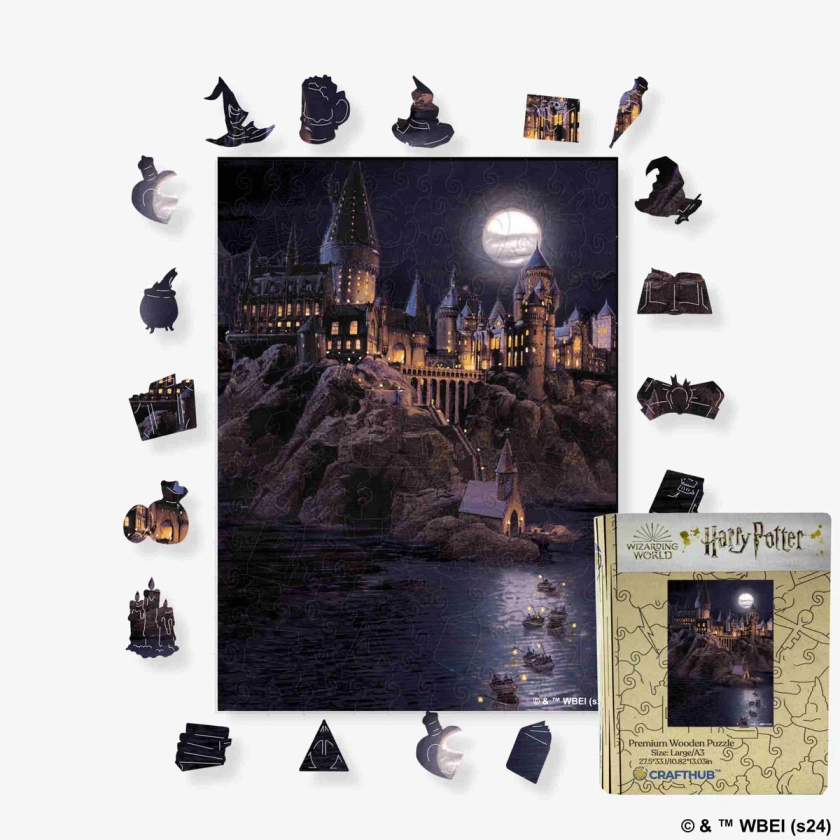 Harry Potter - Puzzle en bois "Les bateaux de Poudlard"