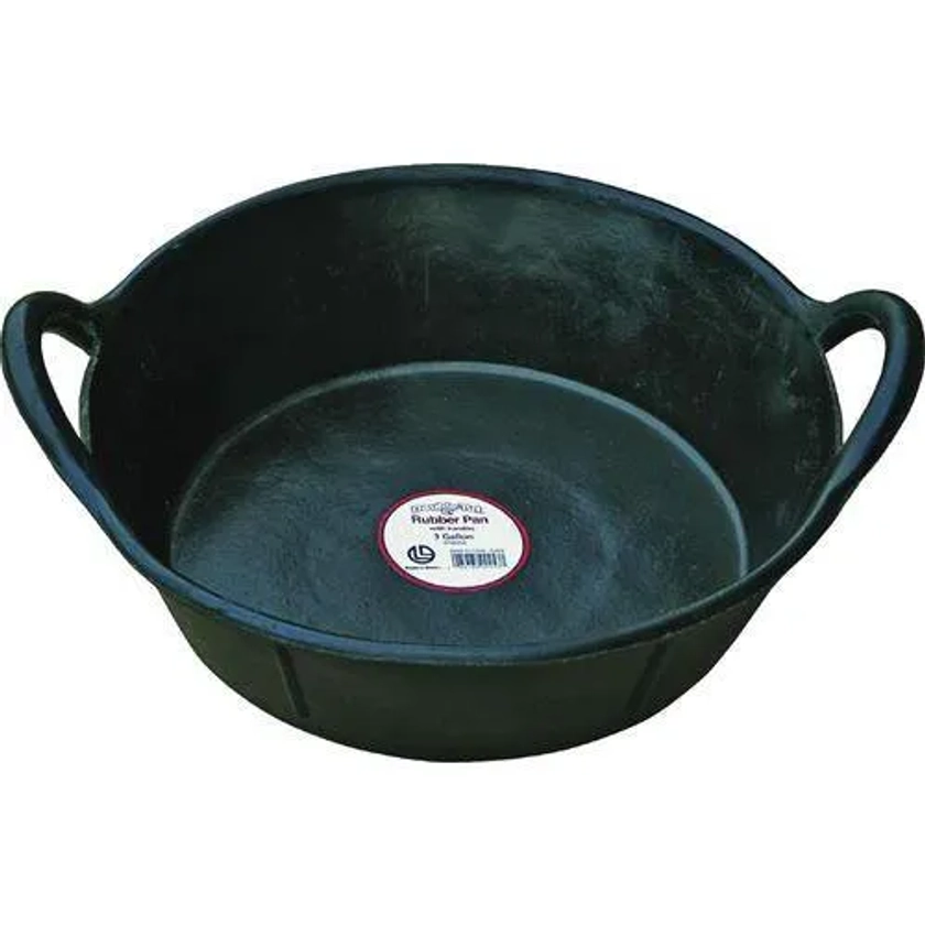 Double-Tuf Rubber Pan with Handles | Dover Saddlery