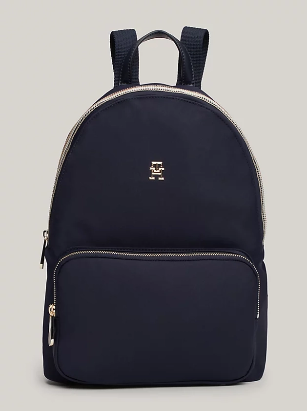 TH Monogram Signature Zip Dome Backpack | Blue | Tommy Hilfiger