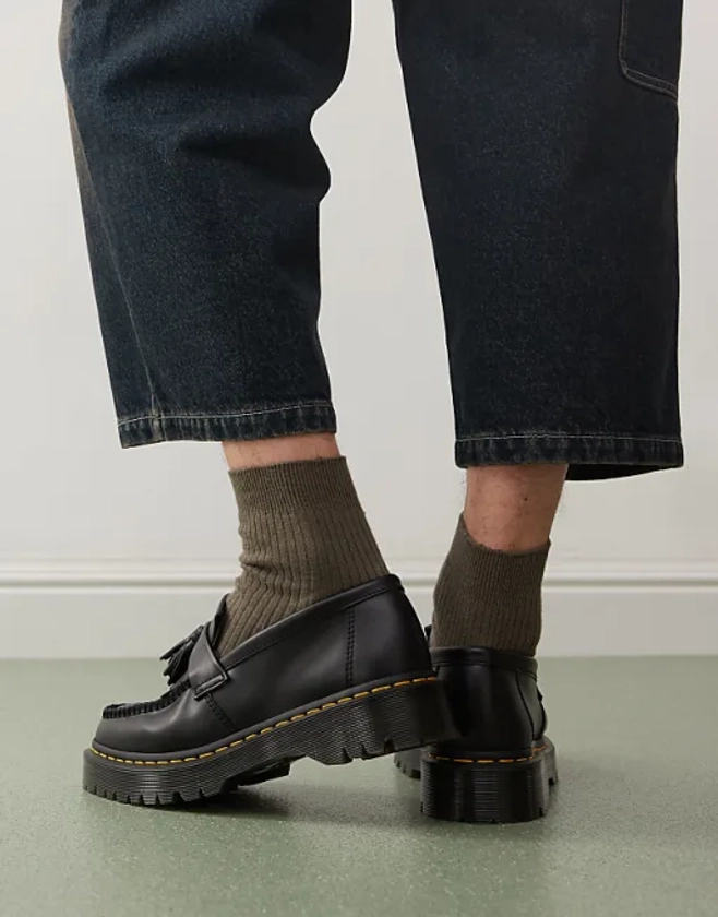 Dr Martens unisex Adrian bex loafers in black leather | ASOS