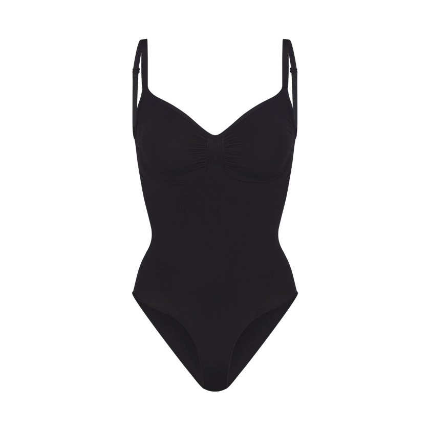 SEAMLESS SCULPT BRIEF BODYSUIT | ONYX