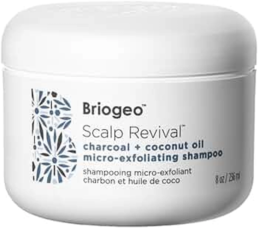 Briogeo Scalp Revival Exfoliator Charcoal Shampoo, Treatment for Dry & Itchy Scalp, Clarifying Shampoo for Build Up, 8 fl oz