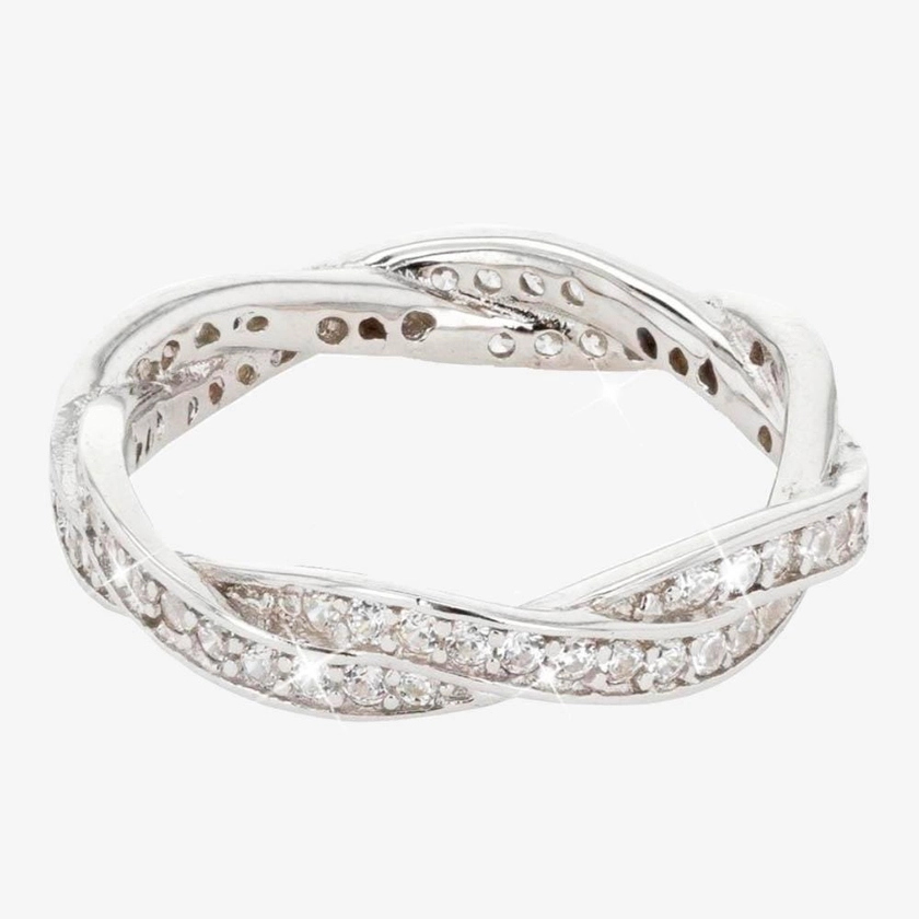 Silver Braided Ring