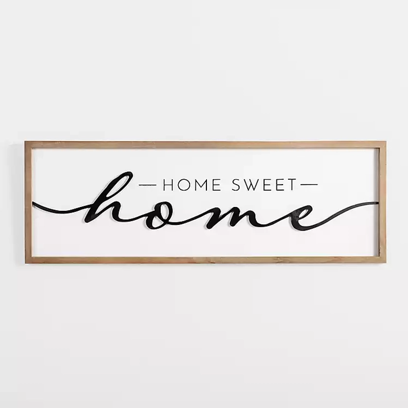 Home Sweet Home Framed Wall Plaque | Kirklands Home