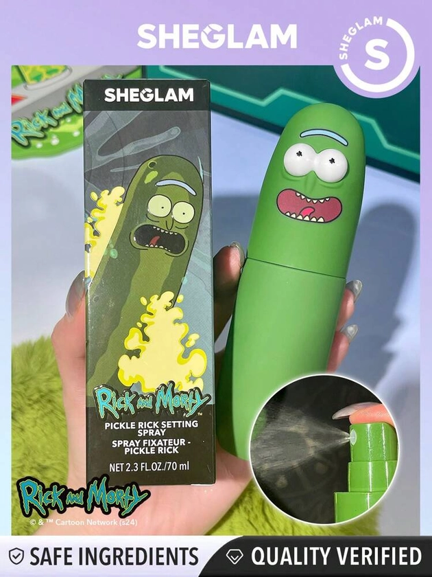 Rick and Morty X SHEGLAM Spray fixateur - Pickle Rick