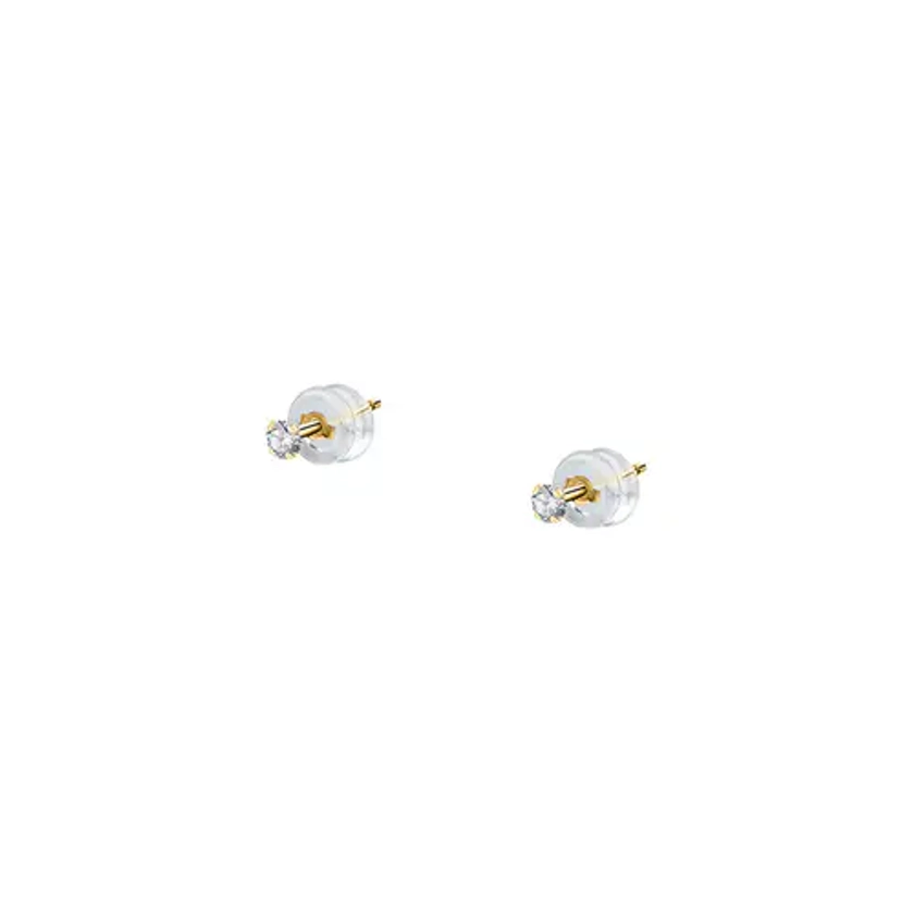 Boucles d'oreilles Femme Cleor Or 375/1000 Jaune Oxyde Blanc O2120004 - Cleor