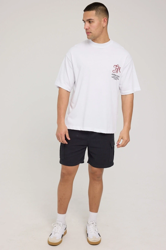 Common Need Relaxed Cargo Short Black