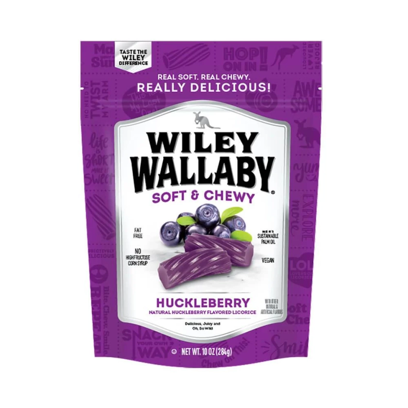 Wiley Wallaby Huckleberry Licorice Bites : 10-Ounce Bag