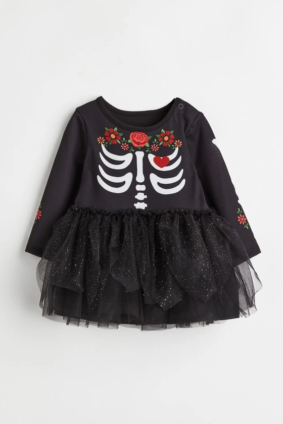 Fancy dress costume - Long sleeve - Black/Skeleton - Kids | H&M GB