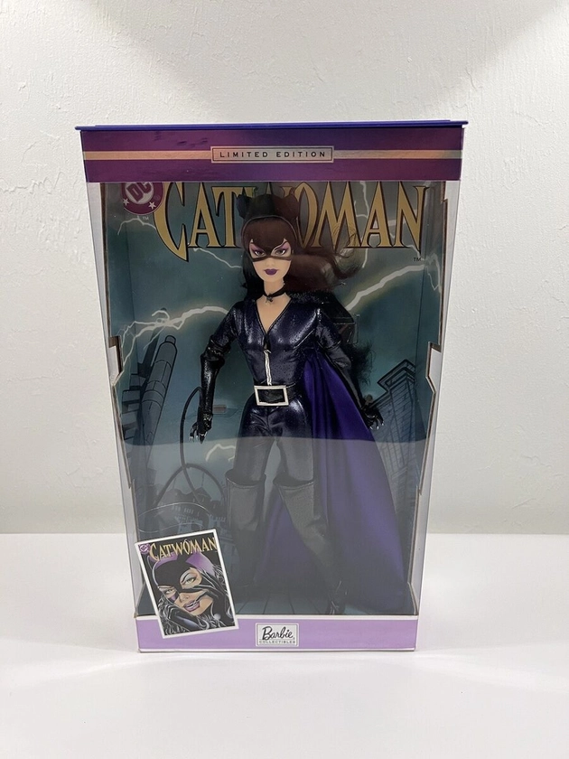 Vintage 2003 Mattel Barbie as "Catwoman" Ltd Ed Doll DC Comics NIB COA