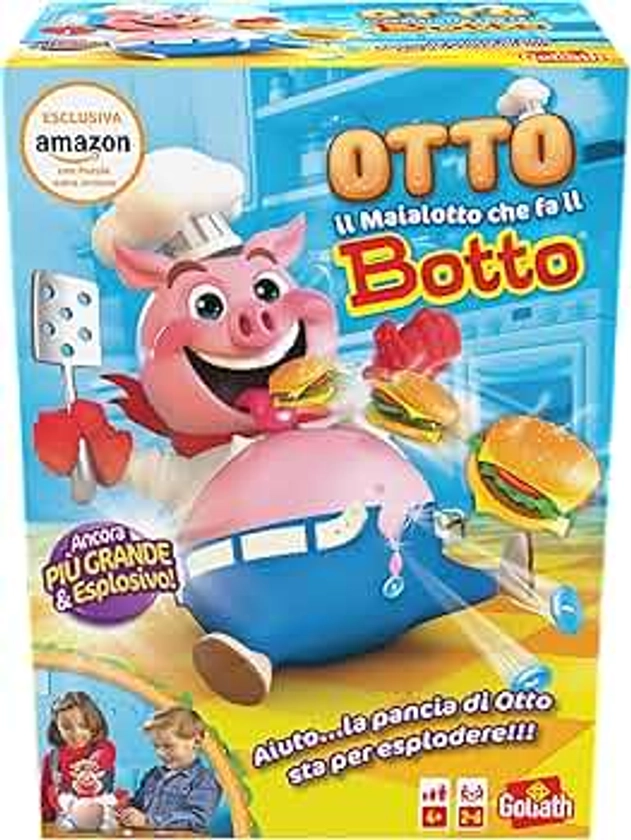 Goliath Otto il Maialotto + Puzzle (Esclusiva Amazon), Giochi Da Tavolo dai 4 Anni, Giocattoli per Bambini, Fai Mangiare il Maiale Fino a Fargli Scoppiare la Pancia, Regalo Bambino 4 Anni