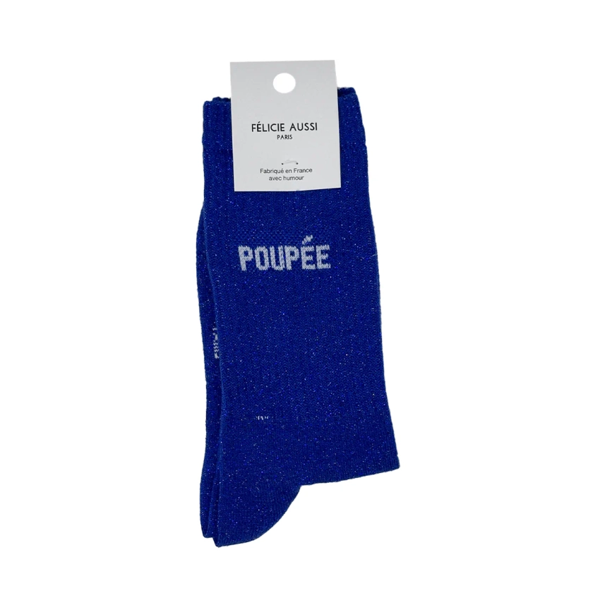 Chaussettes Poupée 36/40 - Bleu