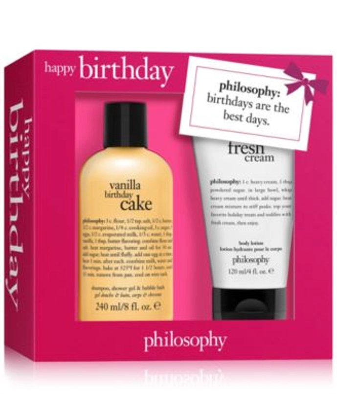 philosophy 2-Pc. Happy Birthday Bath & Body Set - Macy's