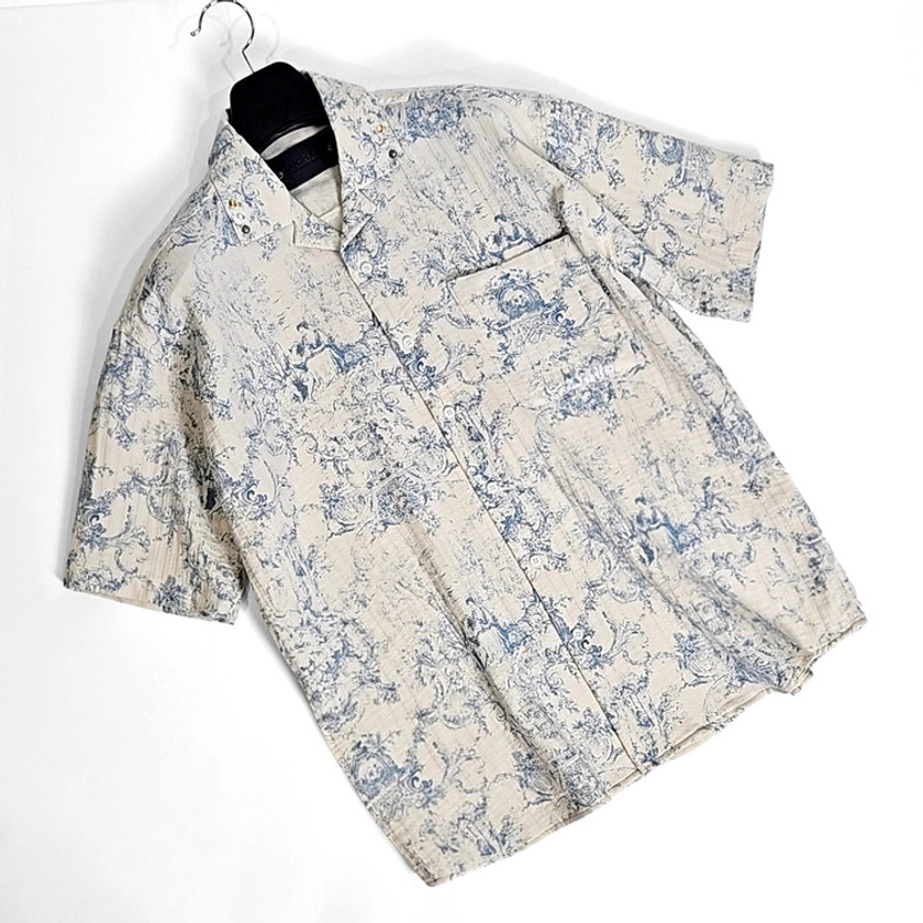 Eve old carravas open collar shirts (sky) : GAKIHARA 가키하라