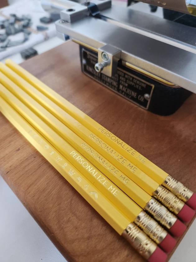Yellow | Personalized Pencils (Set of 5) Teacher Gift Stocking Stuffer Homeschool Student Friends Gift