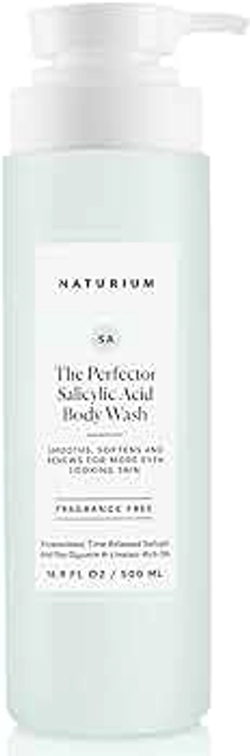 Naturium The Perfector Salicylic Acid Body Wash, Gentle & Smoothing Cleanser, 16.9 oz