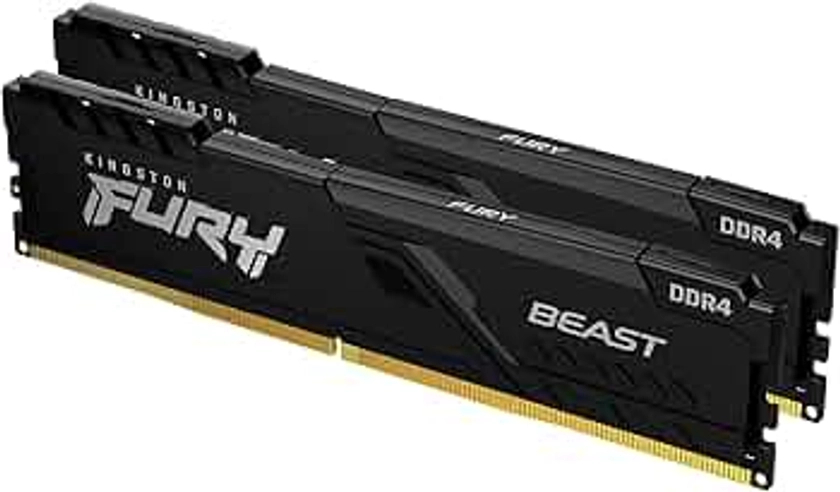 Kingston FURY Beast 16GB (2x8GB) 3200MHz DDR4 CL16 Mémoire Kit pour PC Kit de 2 KF432C16BBK2/16