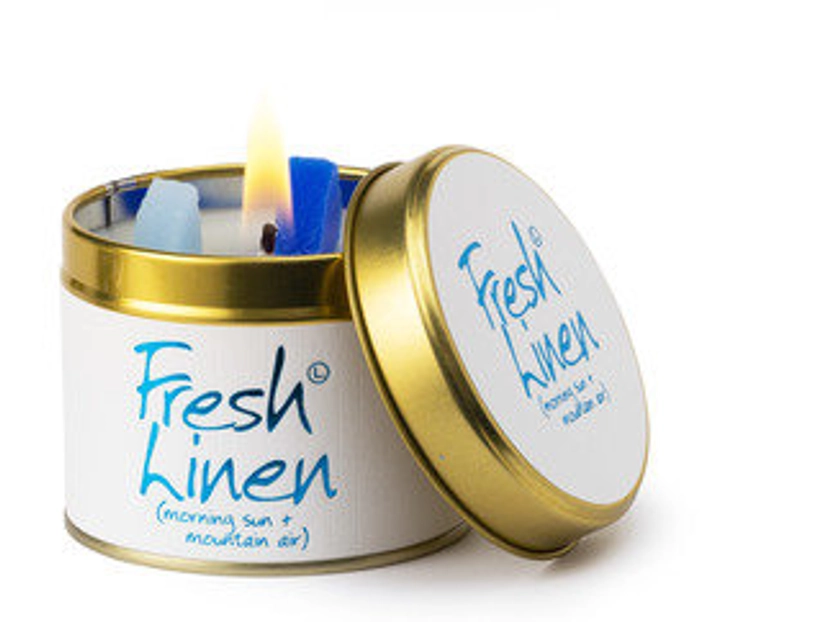 Fresh Linen Scented Candle at Lily-Flame