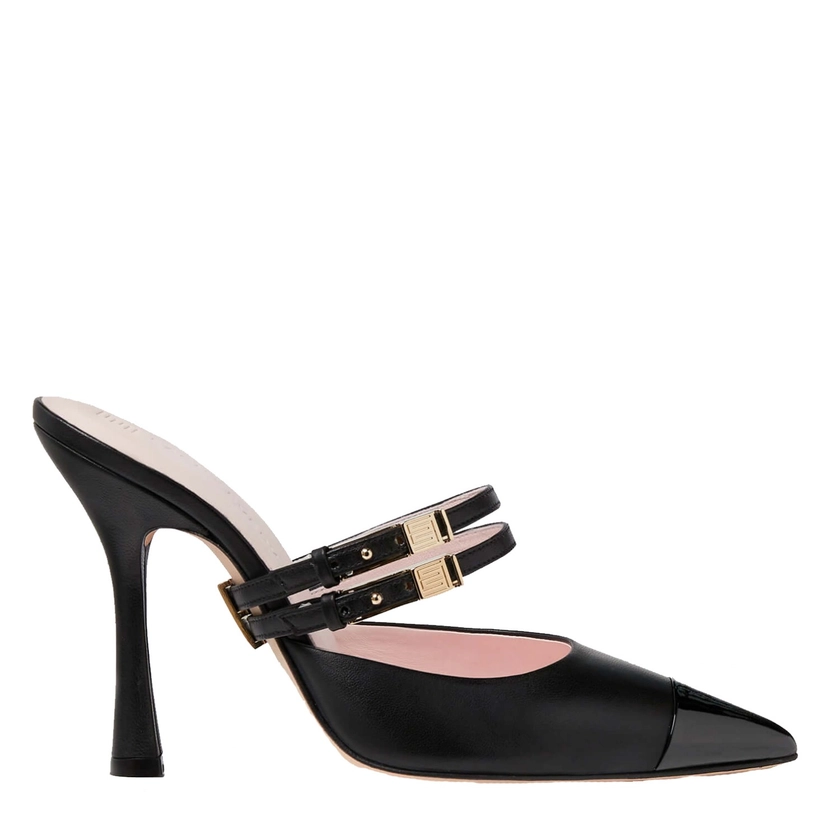 Sasso Heel In Nappa Black by Each x Every
