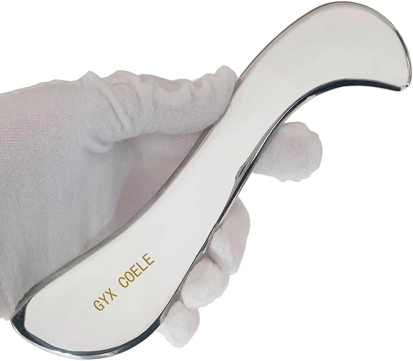 GYX COELE Muscle Scraper Stainless Steel Gua sha Scraping Massage Tool IASTM Tools Great Soft Tissue Mobilization Tool(GYX COELE-2)